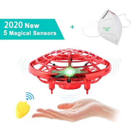 Mini Drone UFO RC Drone Hand Operated RC Helicopter Quadrocopter Infrared Induction Aircraft Flying Ball Toys For Kids Boys