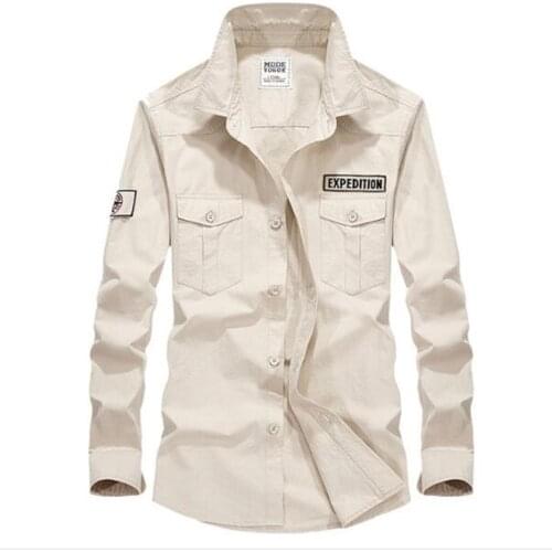 Fashion Cotton Shirt Mens Long sleeve Casual Shirt Pure Loose Shirts Man Tops 4 color Size M-4XL