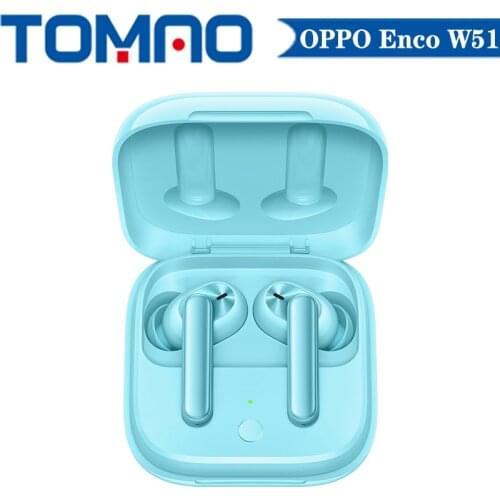 New OPPO Enco W51 TWS Earphone Bluetooth 5.0 ANC Noise Cancellation Wireless Earphones For Reno 4 SE Pro 3 Find X2 Pro ACE 2