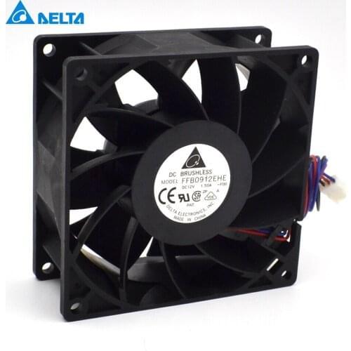 New 9038 dual ball bearing cooling fan violence 9CM 90mm 12V 1.5A FFB0912EHE-FOO 90*90*38mm