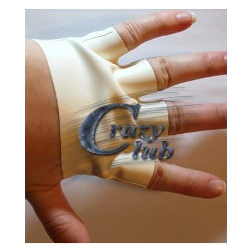 Crazy club_New arrival Short gloves half fingers free latex wrist glove knuckles rubberized gloves free shipping fast delivery