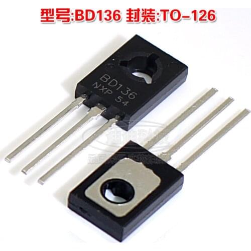 New BD136 TO-126 PNP Power Transistor Output 45V 1.5A Transistor