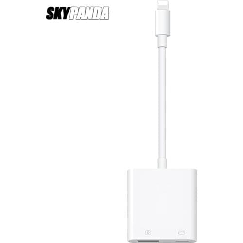 OTG Lightning to USB Connector Cable SLR Camera Adapter High Power Chargeable Phone Mutual Transfer Converter For iPad iPhone