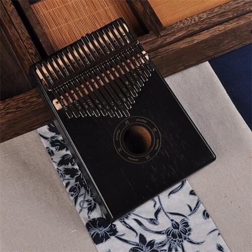 Protable17 Keys Kalimba Thumb Piano Made By Single Board High-Quality Wood Mahogany Body Musical Instrument For Christmas Kids