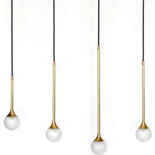 Post Modern Restaurant Bronze Pendant Lights Nordic Style Bar Entrance Corridor Aisle Lamp Living Dining Hanging Lights Fixtures