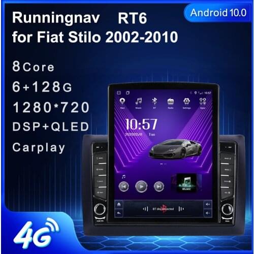 Runningnav For Fiat Stilo 2002-2010 Tesla Type Android Car Radio Multimedia Video Player Navigation GPS