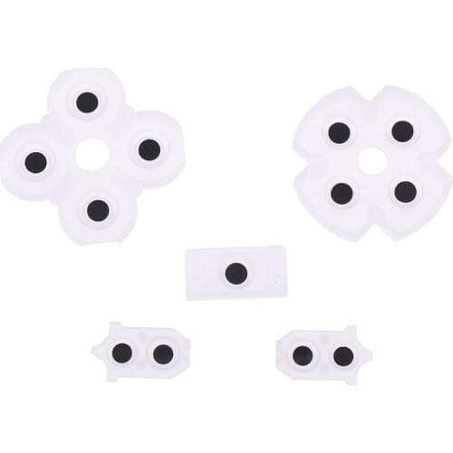 Silicone Button Conductive Rubber Pad for Sony PlayStation 4 Driver Controller for PS4 Slim Pro Game Spare Parts
