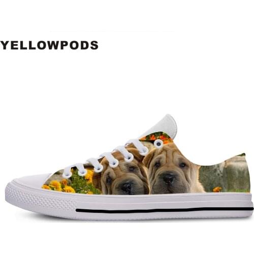 Womens Shoes Shar Pei Dog Rock Roll Comfortable 3D Design Women Platform Shoes Woman Lady Flats Fall Casual Black White Shoes