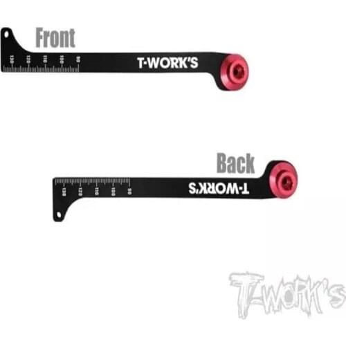 TWORKS CNC 1/8 Buggy Shock Stroke and Rebound Gauge Suspension length measuring rule for 1/8 GT Buggy Tuggy off-road RC tool