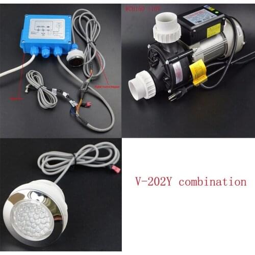 Bathtub all parts kit collection with V-202Y controller WCH150 110V 60HZ water pump and bottom light