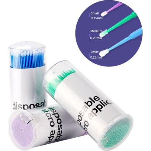 100pc Disposable Eyebrow Eyelash Brush Mascara Wands Applicator for Eyelash Extension Makeup Cosmetic Cleaning Swab Tool Supply