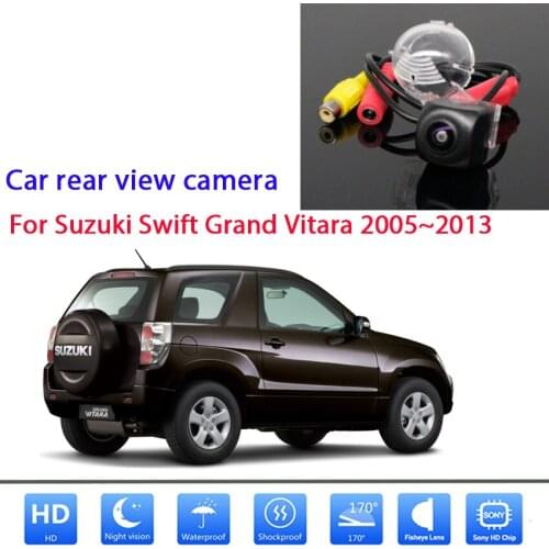 170 Degree HD Night Vision Vehicle Rear View Reverse Camera For Suzuki Swift Grand Vitara 2005~2013 Waterproof high quality RCA