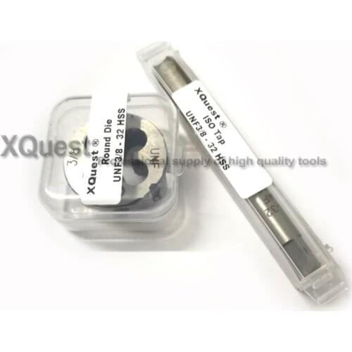 2PCS Unified screw tap and die set UNC3/8 UNC 3/8 -16 UNF 3/8-20 hand dies taps UNS 3/8-40 3/8-24 3/8-27 3/8-28 3/8-32 3/8-36