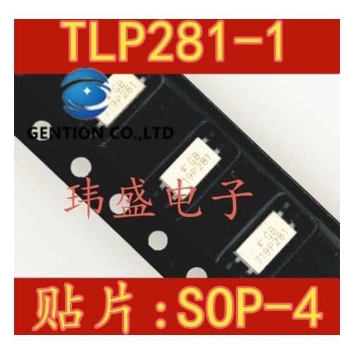 20PCS TLP281-1 TLP281-1GB P281 SOP4 light coupling photoelectric coupler chip in stock 100% new and original