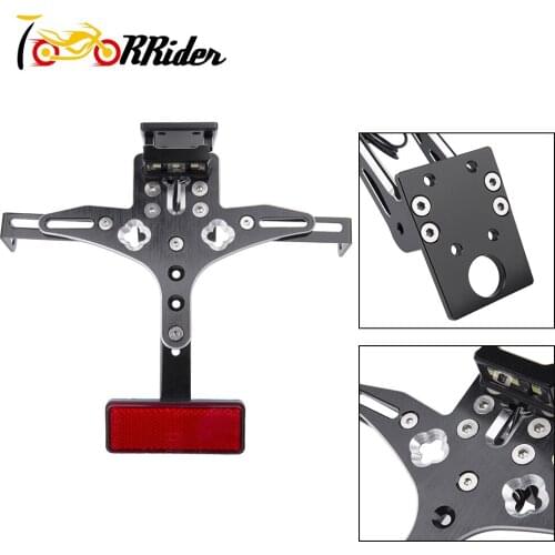 Motorcycle CNC Aluminum Adjustable License Plate Holder Bracket Support for 2004-2008 YAMAHA R1 2005 2006 2007