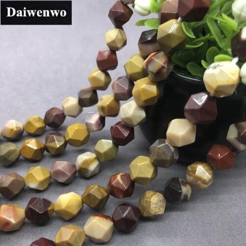 New Moukaite Beads 6-12mm Faceted Natural Stone Cut Geometry DIY Gem