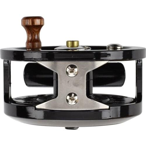 Black nylon reel fly for fishing wire reel for fisherman