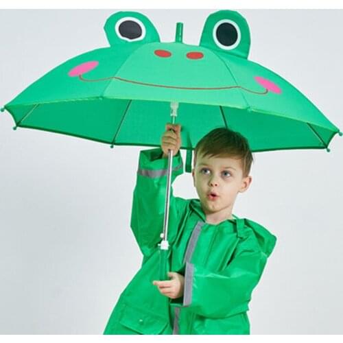 Chilredn Umbrella Colorful Light Flashlight Umbrella Cartoon 4 colors