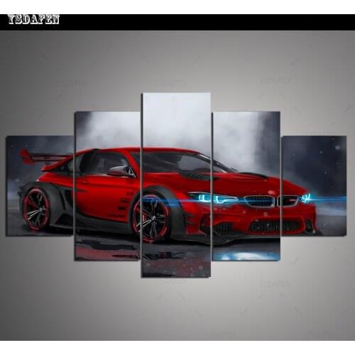 HD print olieverf Film modulaire foto Scenery poster kind room decor woondecoratie 5 stks canvas art