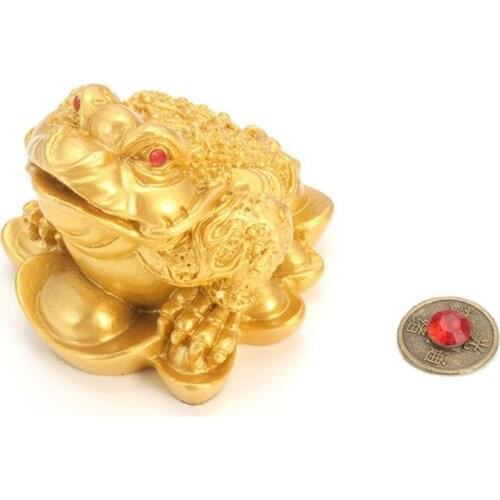 Chinese Feng Shui Money Lucky Fortune Wealth Frog Toad Coin Home Decoration Home Office Decoration Lucky Gifts