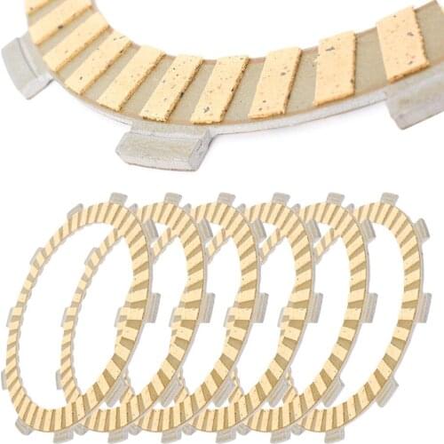 6PCS Motorcycle Clutch Kit Friction Disc Plates Set For Honda Steed Shadow 400 600 1990 1991 1992 1993 1994 1995 1996 1997 1998