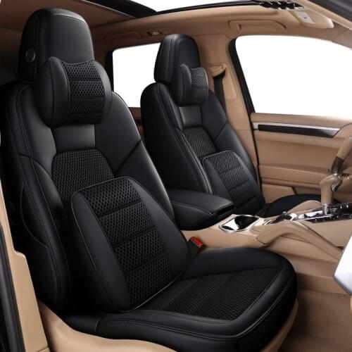 CUWEUSANG Custom Leather car seat cover For AUDI A4 A3 A6 Q3 Q5 Q7 A1 A5 A7 A8 TT R8 Automobiles Seat Covers cars seats protect