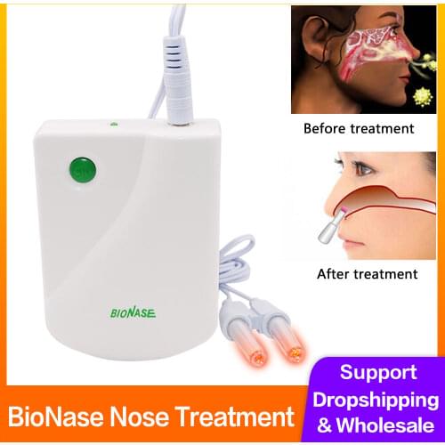 Rhinitis Sinusitis Cure Therapy BioNase Nose Treatment Nose Massage Device Cure Hay Fever Low Frequency Pulse Laser Health Care