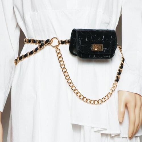 DAEYOTEN Rhombus Small Bag Womens Shoulder Bag 2021 Wallet Women Luxury Chain Belt Bag Retro Waist Bag Designer Handbag ZM1069