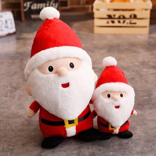 Cartoon Cute Santa Claus Stuffed Plush Doll Kids Children Plush Toys Christmas Gift Home Decoration
