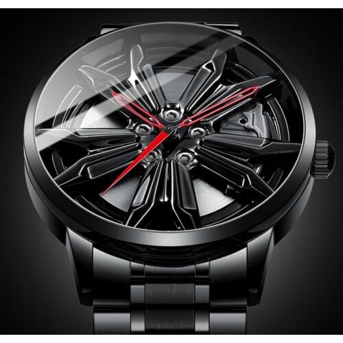 Fashion Luxury Sports Cars Wheel Rim Hub Watches Wheel Custom Design Watches Waterproof Creative Man Wrist Watch reloj hombre