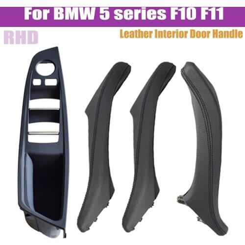 Right Hand Drive RHD For BMW 5 Series F10 F11 F18 Beige Black Red Wine Car Interior Door Handle Inner Door Panel Pull Trim Cover