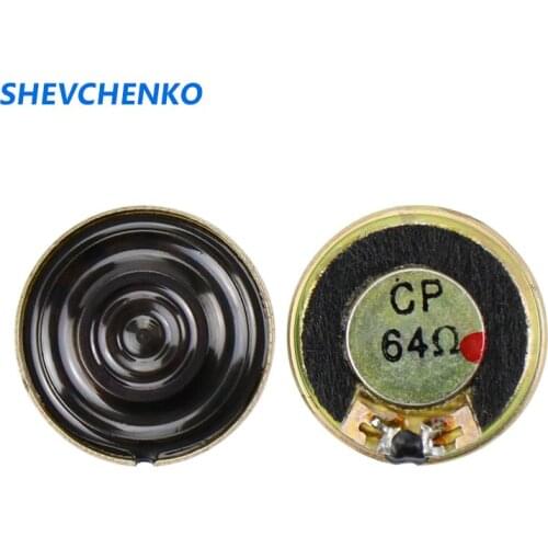 SHEVCHENKO 64Ohm 20mm Toy Small Speaker Inner Magnetic Slim Speaker For Electronic Toy Repair 2PCS