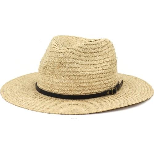 Summer Hat Women Sun Beach Panama Raffia Straw Breathable Wide Brim Holiday Outdoor Cap UV Protection Accessory For Lady Girls