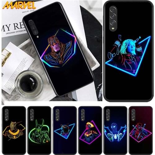 Marvel hero color for Samsung Galaxy A90 A80 A70 A60 A50 M60 M40 A20E A2Core A10S A10E Silicon Soft Black Phone Case