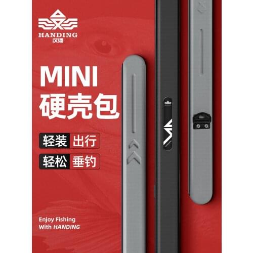 Mini fishing rod bag hard shell fishing gear bag lightweight waterproof Rod bag ultra light fishing bag