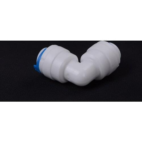 1/4" - 1/4" OD Tube POM Pipe Fitting Hose Elbow Quick Connector Aquarium RO Water Filter Reverse Osmosis System