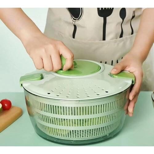 Vegetable Fruit Dehydrator Salad Useful Multifunctional Household Quickly Dryer Basket Shake Portable Plastic Kitchen Spinner