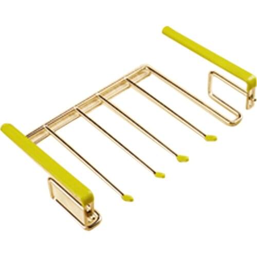 Punch-free Stainless Steel Stemware Hanger Wine Glass Holder Decorative Stemware Rack C0405