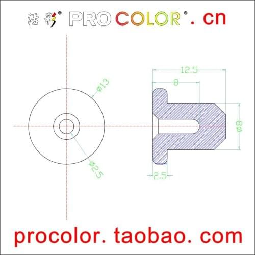 8mm 19/64" 5/16" waterproof rubber plug for sink,rubber plugfor sink,waterproof rubber plug for sink, T shape soft silicone plug