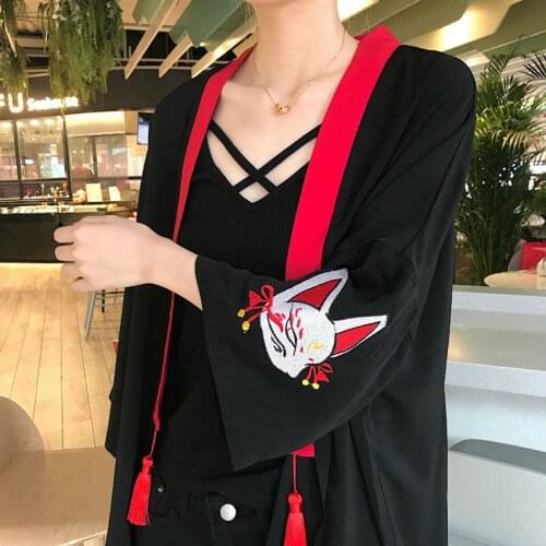 Autumn Women Japanese Style Cardigan Haori Long Sleeve Kimono Casual Street Wear Harauku Girls Jk Suit Loose Outfits Costume