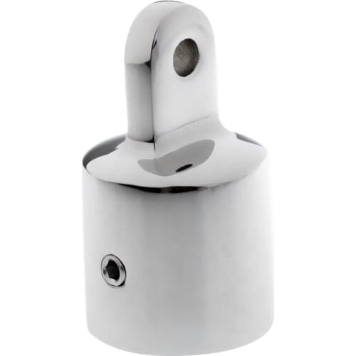 1'' Boat Bimini Top Cap, Canopy Tube Canopy Hardware, External Pipe Eye End Top Fitting Marine Grade 316 Stainless Steel