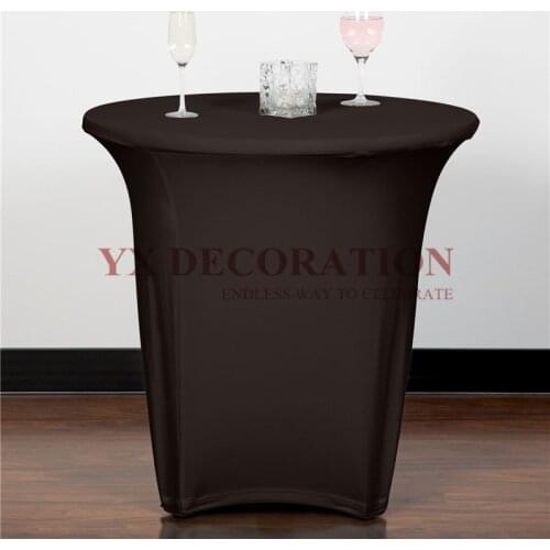 1pcs Sold Round Lycra Spandex Table Cover Stretch Tablecloth Overlay For Wedding Event Decoration