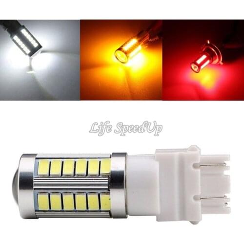 10pieces 33SMD 3157 Led Signal Bulb Led For Auto Turn Signal Brake Backup Reverse Light 3157 Led White Amber Light