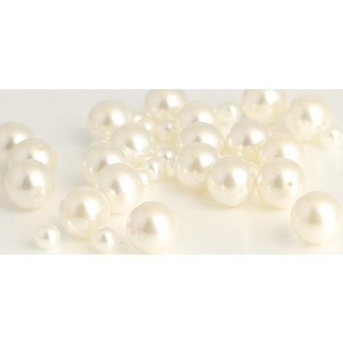100pcs/lot Round 6/8/10/12mm simulated-pearl Beads Half Hole for Earring Bracelet Necklace Pendant DIY Jewelry Making
