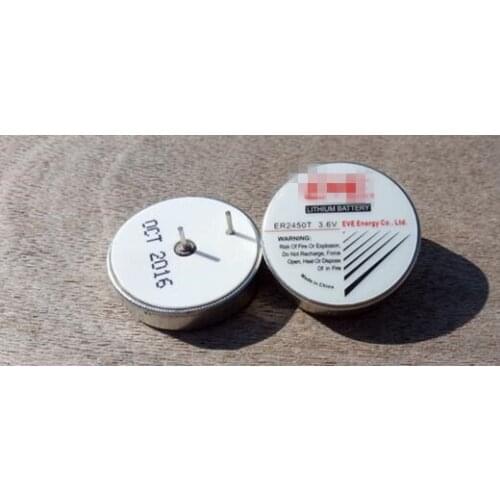 2PCS ER2450T automotive tire pressure high temperature button type 3.6V lithium battery can replace TL-2450 ER2450