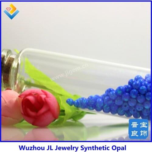 50pc/lot ) 4mm OP05 Dark Blue Synthetic Opal Beads Ball Gems Stone For Sale Online with wholesale price