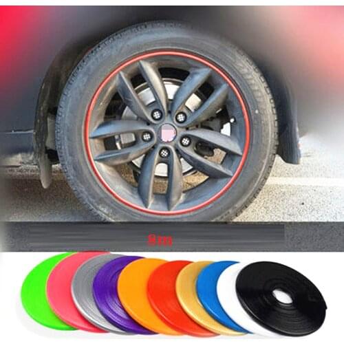 8 M Car Wheel Trim Decorative Ribs Rim Protector for Kia Rio K2 K3 K5 K4 Cerato,Soul,Forte,Sportage R