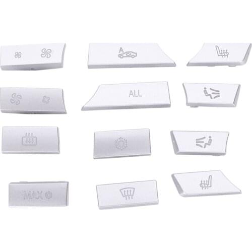 ABS Air Conditioner Buttons Sequins Decoration Cover Trim For BMW F10 F11 F06 F01 E70 E71 F25 F26 Replacement Type Car Accessori