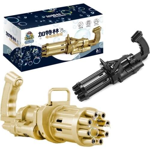 Automatic Bubble Machine Gun Water Fidget Toys Pack Stock Sex Toys for Boys Black Gold Soap Bubbles for Children Child Bath Toy