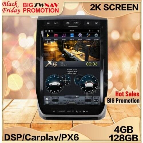 4+128G Tesla Screen For 2015 2016 2017 2018 2019 Ford Raptor F150 Android Unit Car Multimedia Player GPS Audio Radio Stereo